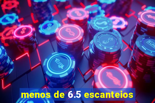 menos de 6.5 escanteios