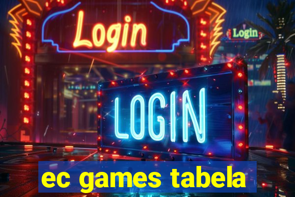 ec games tabela