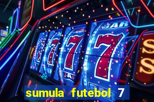 sumula futebol 7 society excel