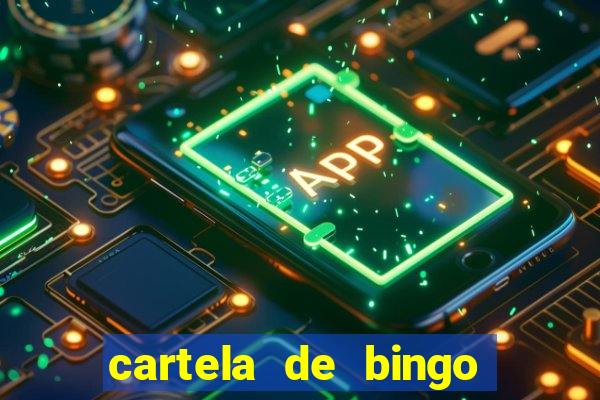 cartela de bingo cha de panela