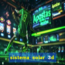 sistema solar 3d em movimento